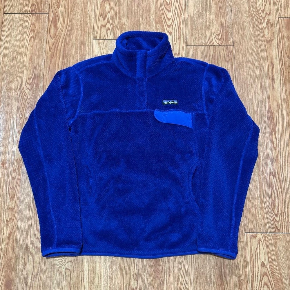 Patagonia Women's Re-Tool Snap T Pullover Sweater Medium Purple Outdoors